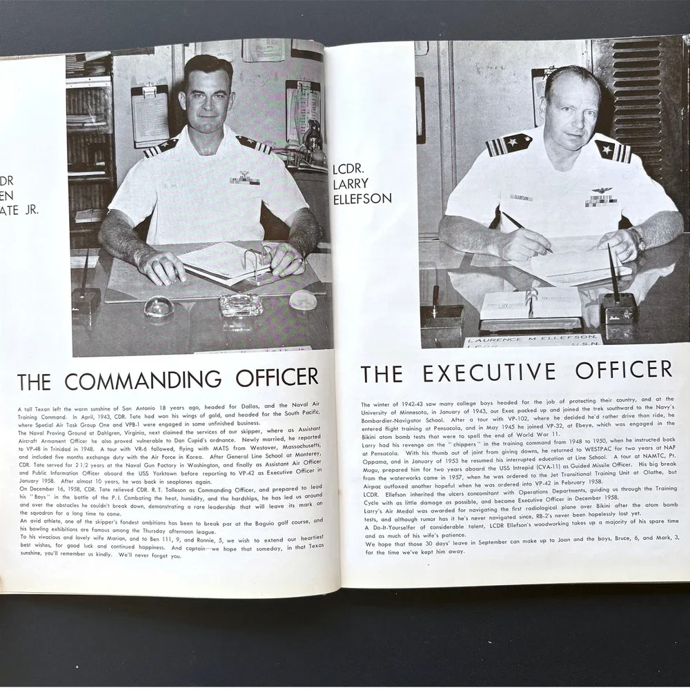 Vintage 1959 The Bamboo Bomber Patrol Squadron Forty-Two VP-42 Navy Cruise Book